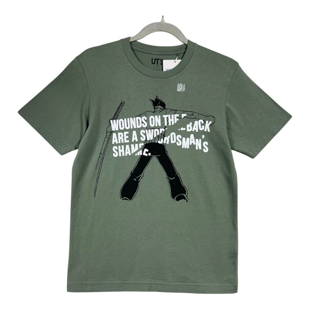 NEW Uniqlo UT One Piece Zoro Graphic Tee Shirt Sz XS
